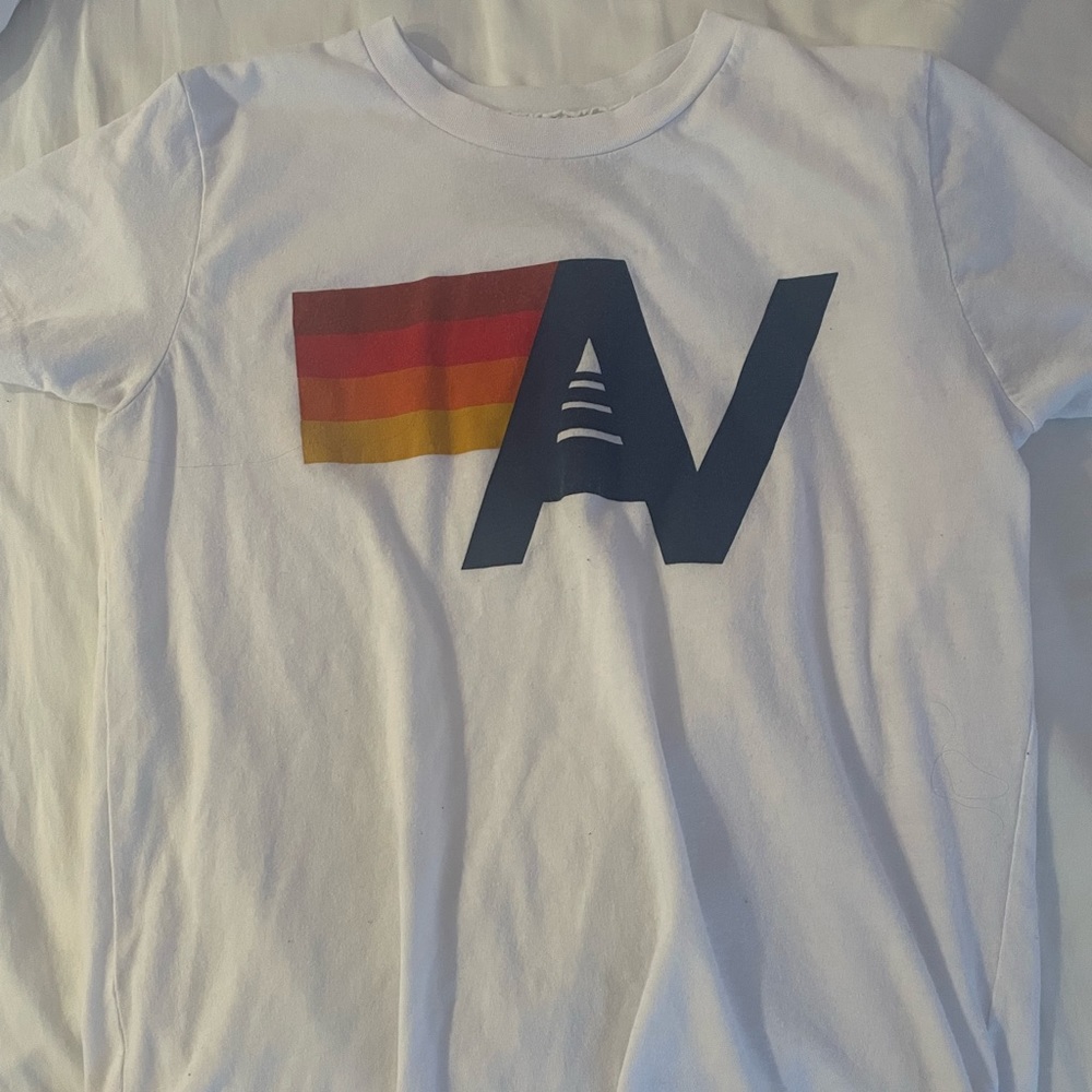 White aviator nation tee